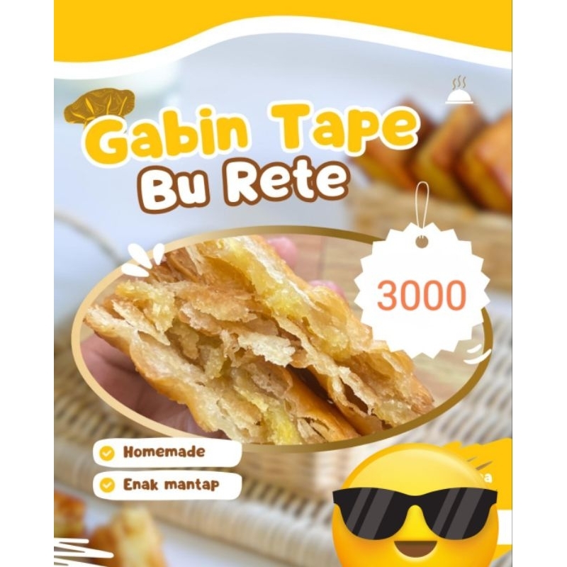 

Gabin Tape Bu Rete di jamin enak mantep home made