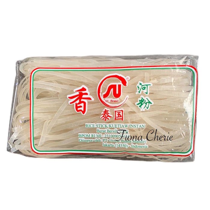 

kwetiau kering SU brand 220 gr / mie kwetiaw / kwetiaw kering