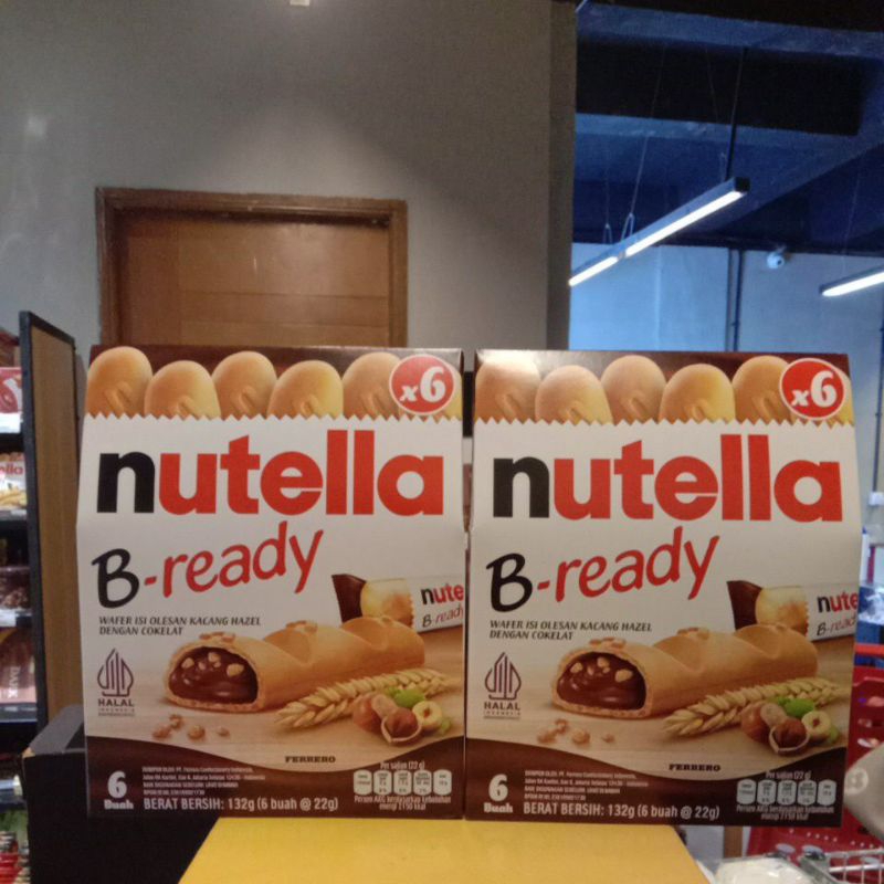 

Nutella B-ready isi 6 @Gram (132Gram)