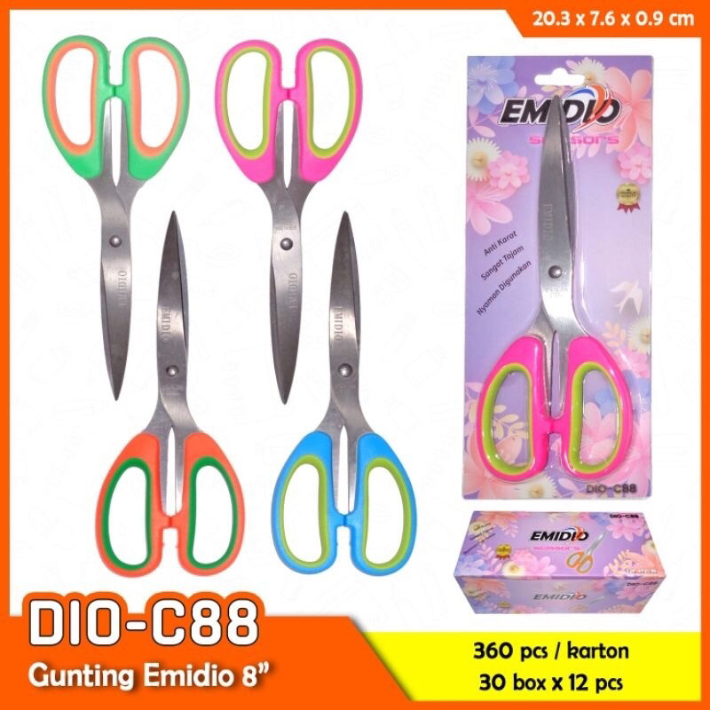 

Gunting Besar 8' Inch Gagang Karet Stainless Steel Super Tajam