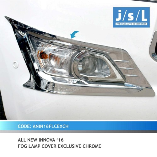 ALL NEW INNOVA 16 FOG LAMP COVER EXCLUSIVE CHROME - INNOVA REBORN GARNISH LAMPU DEPAN FOGLAMP KABUT 