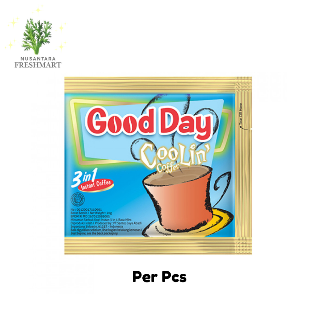 

[Nusantara Freshmart] Good Day Coolin Kopi Instan 20 gr Per Pcs/Sachet