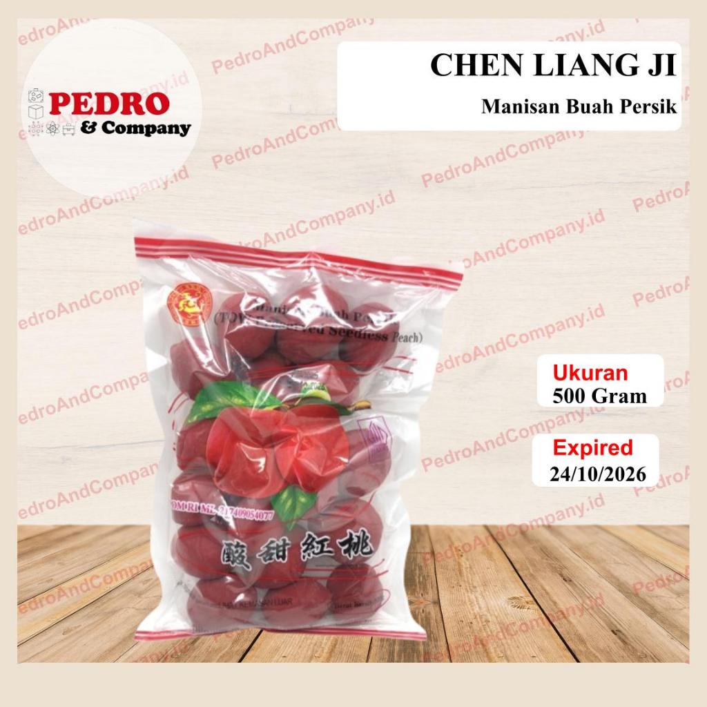 

Manisan buah PERSIK TOW preserved seedless PEACH 500 gram CLJ