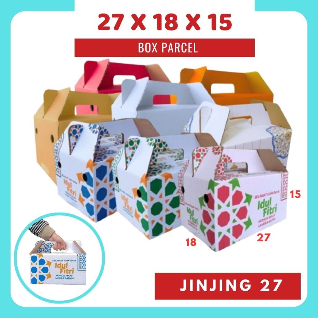 

Kardus Jinjing 27x18x15 Dus Parcel Packing/ Box Parcel / Box Lebaran/Dus Parsel Ied idul Fitri/Paket Sembako/Bingkisan sembako/hampers/eid mubarak