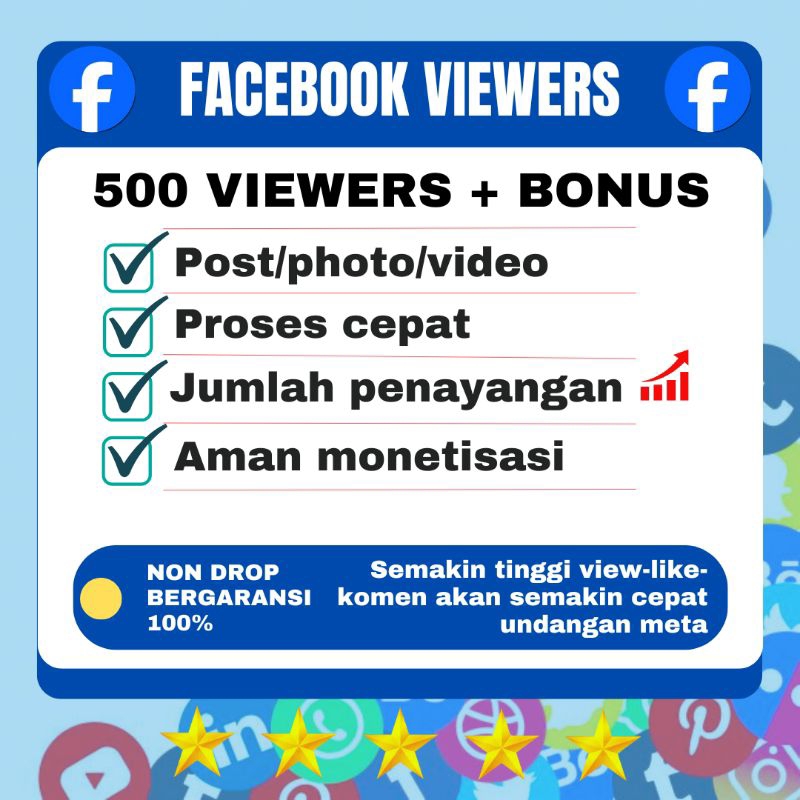 Viewers Facebook Pro Reels/VOD Permanen