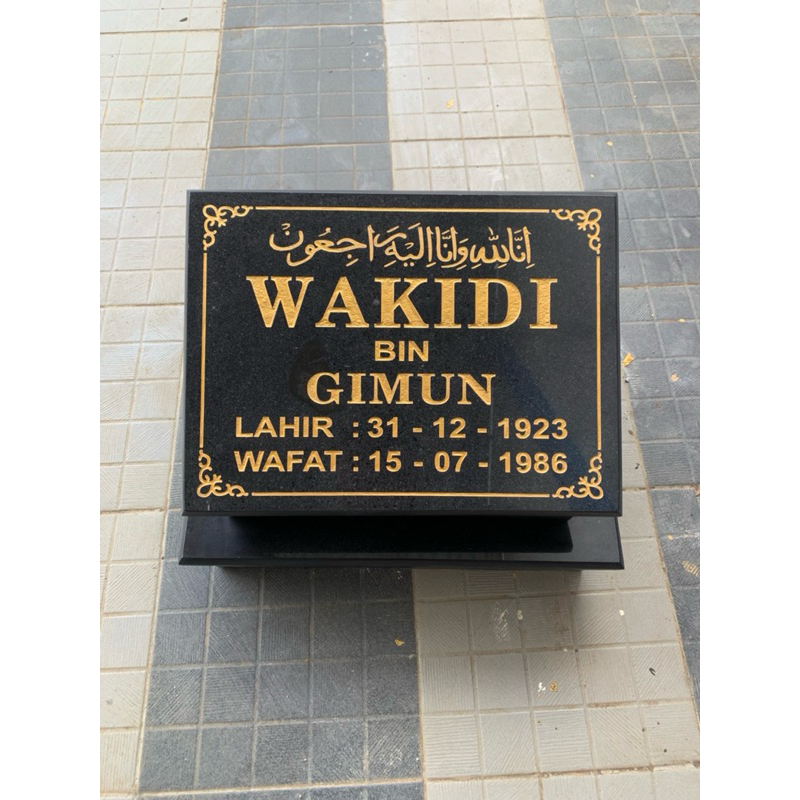 BATU NISAN FULL DUDUKAN BATU GRANIT ASLI UKURAN 40 x 30