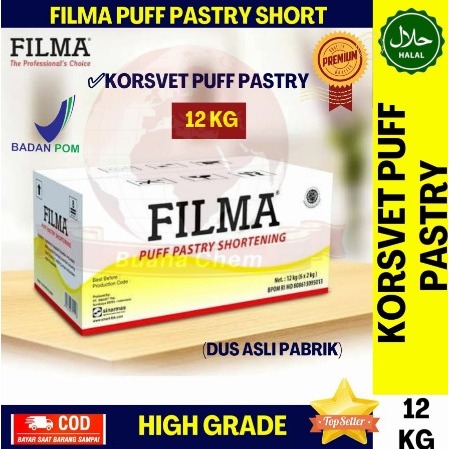 

Korsvet Filma Puff Pastry 500 GRAM / Mentega Filma Margarin