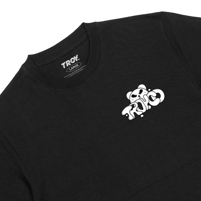 Troy Company Tshirt Black Doodle - Kaos Pria Lengan Pendek Hitam MT 2180