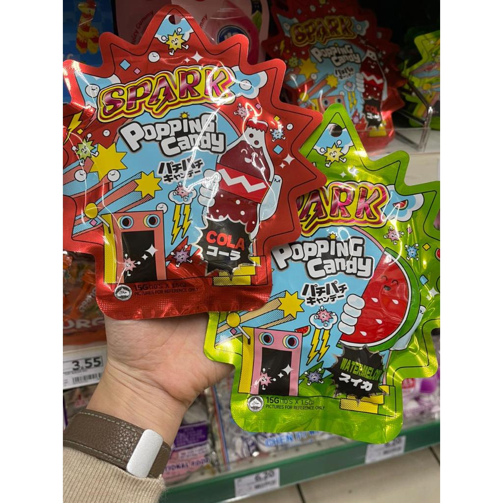 

SPARK POPPING CANDY 15 GR ( ISI 10 POUCHES ) PERMEN PLETAK PLETOK