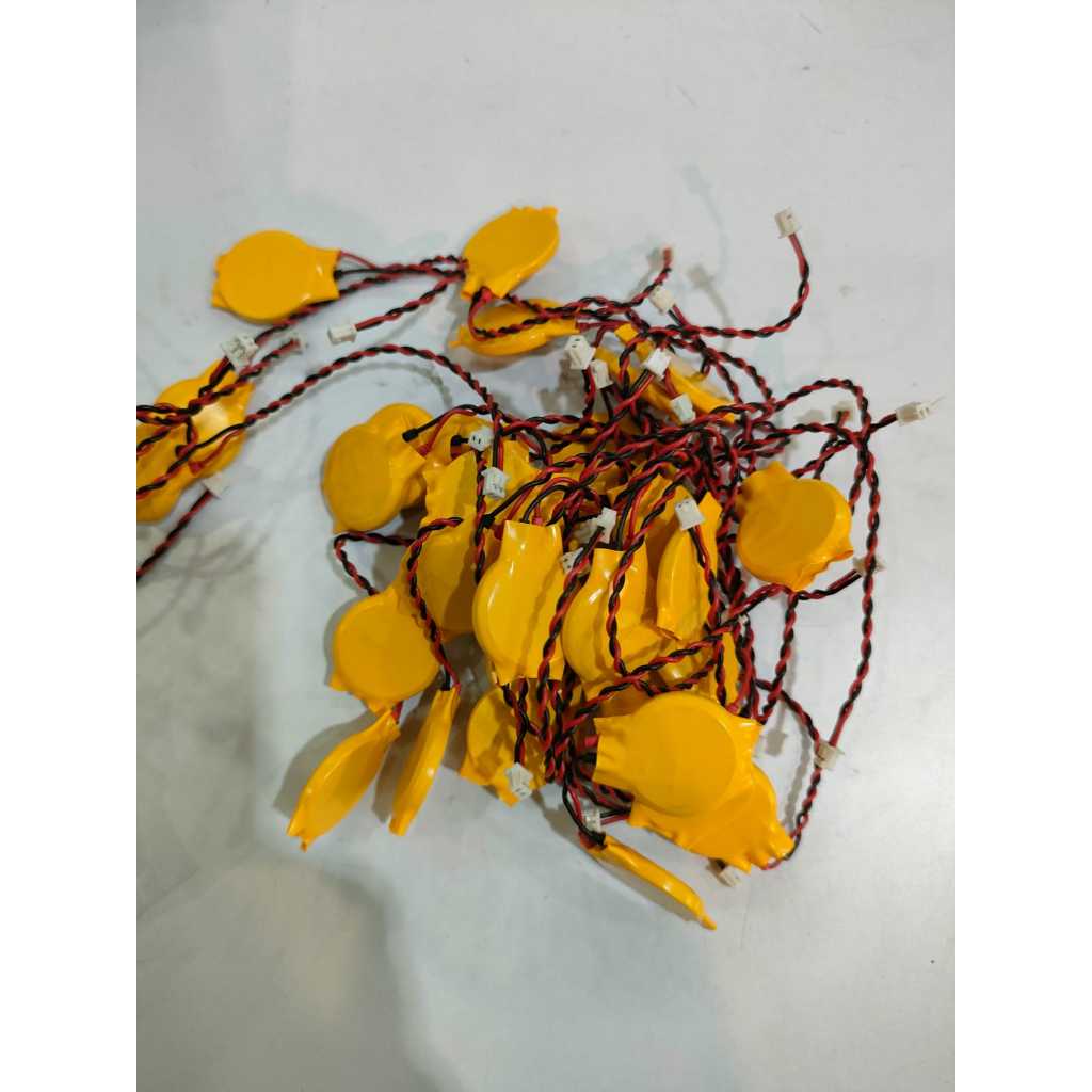 Baterai CMOS Laptop CR 2032 Socket Kabel 3 Volt 2 Pin Universal