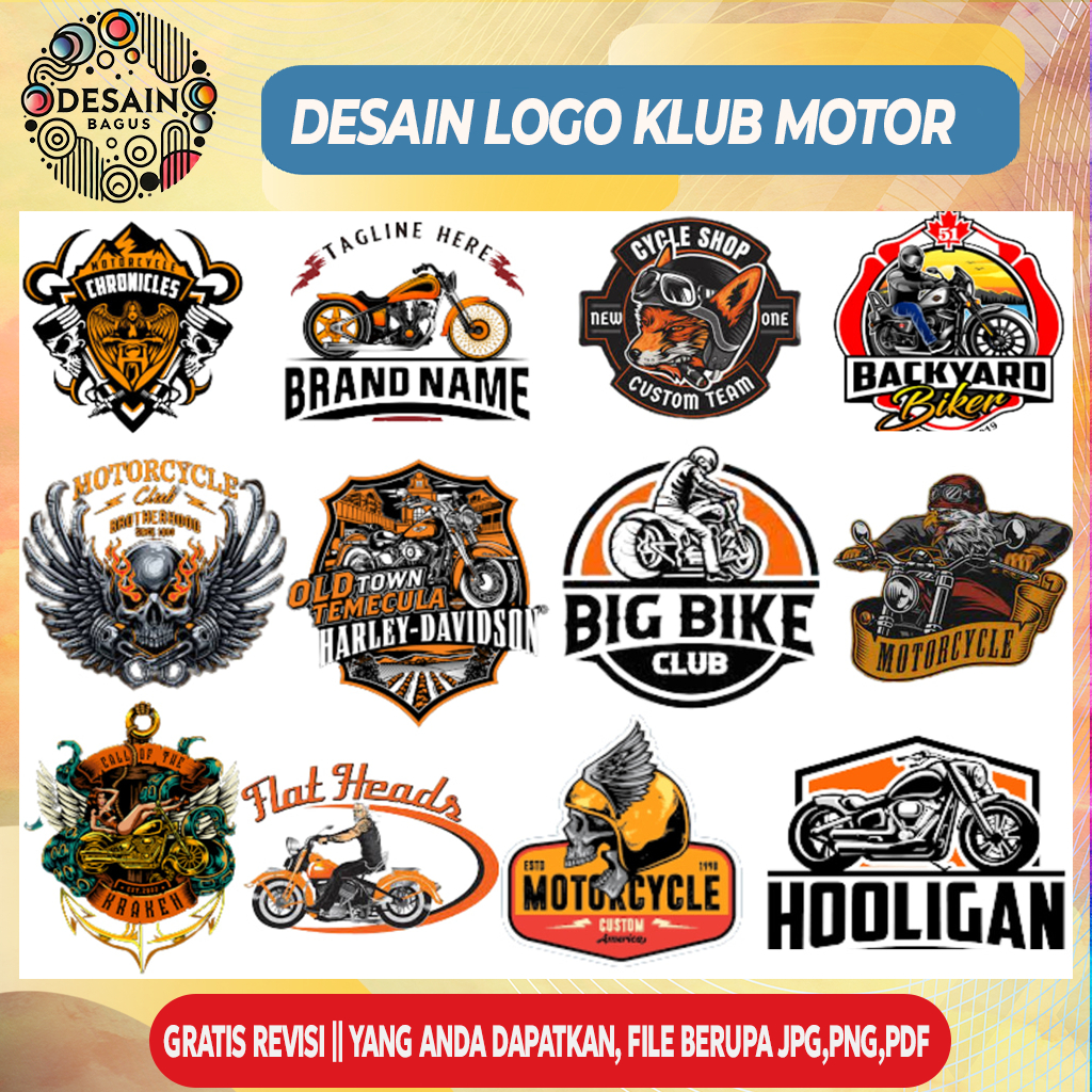 HARGA FIX, JASA DESAIN LOGO KLUB MOTOR DLL TERMURAH