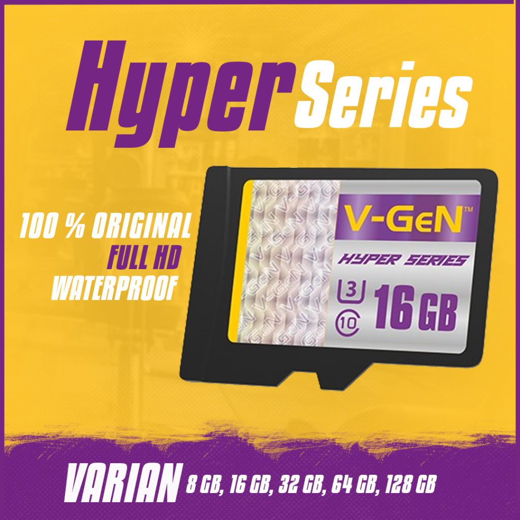 VGEN MicroSD Card TF 16GB 32GB 64GB 128GB Class 10 HYPER / Microsd SD Hyper VGEN Original