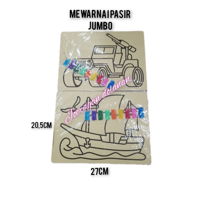 

1pcs Mainan Mewarnai Pasir Jumbo