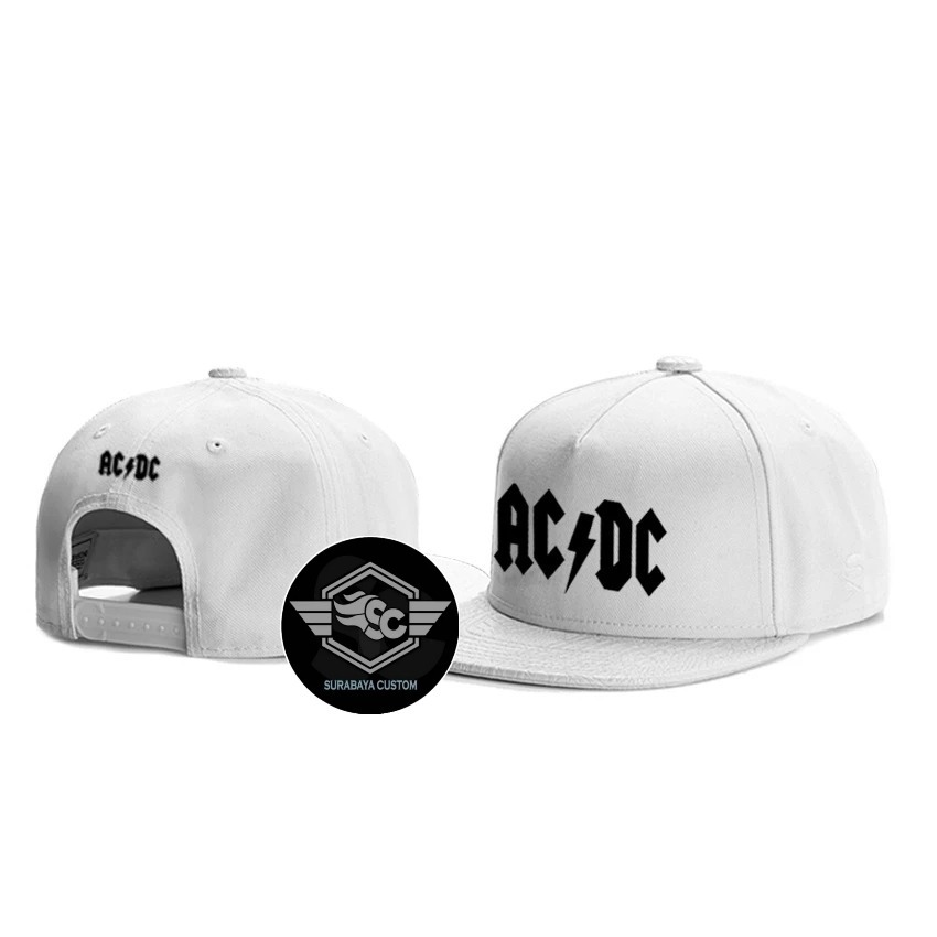 SURABAYA CUSTOM TOPI SNAPBACK ACDC | PREMIUM KWALITAS DISTRO