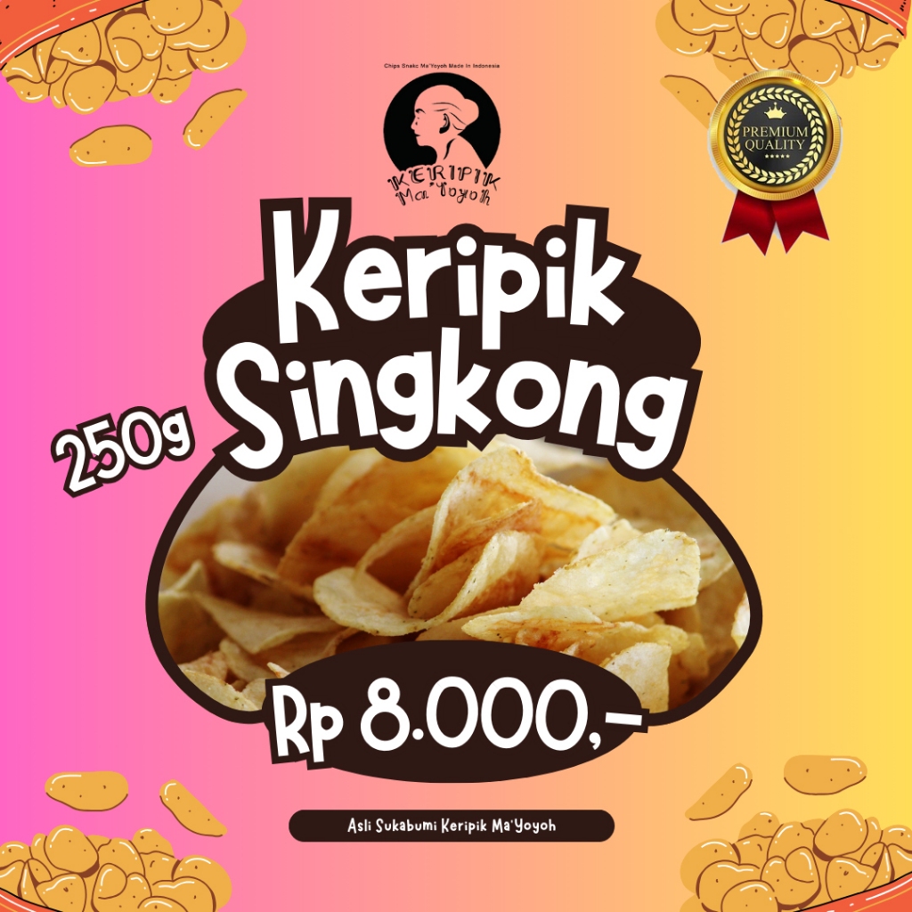 

Ma Yoyoh Keripik Singkong Khas Asli Sukabumi 250g Cemilan Enak Untuk Santai