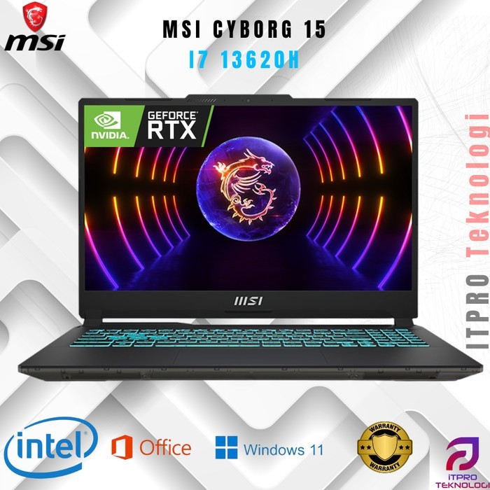 MSI CYBORG 15 I7 13620H RTX4050 6GB/ 16GB 512GB