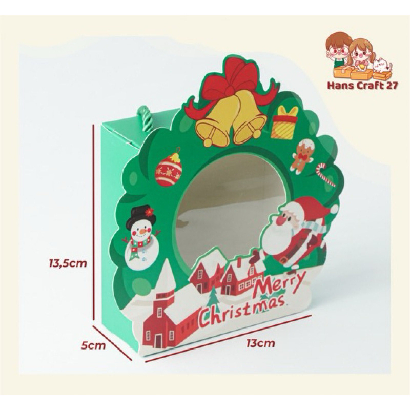 

Cupcake Natal || Box Hampers Natal || Handle Box Christmast (TN 12)
