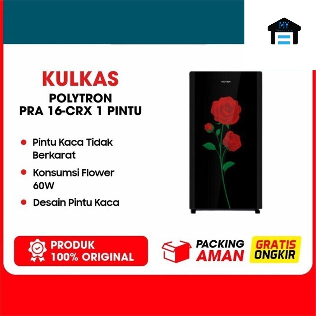 KULKAS POLYTRON 1 PINTU (PRA 16 CRX)