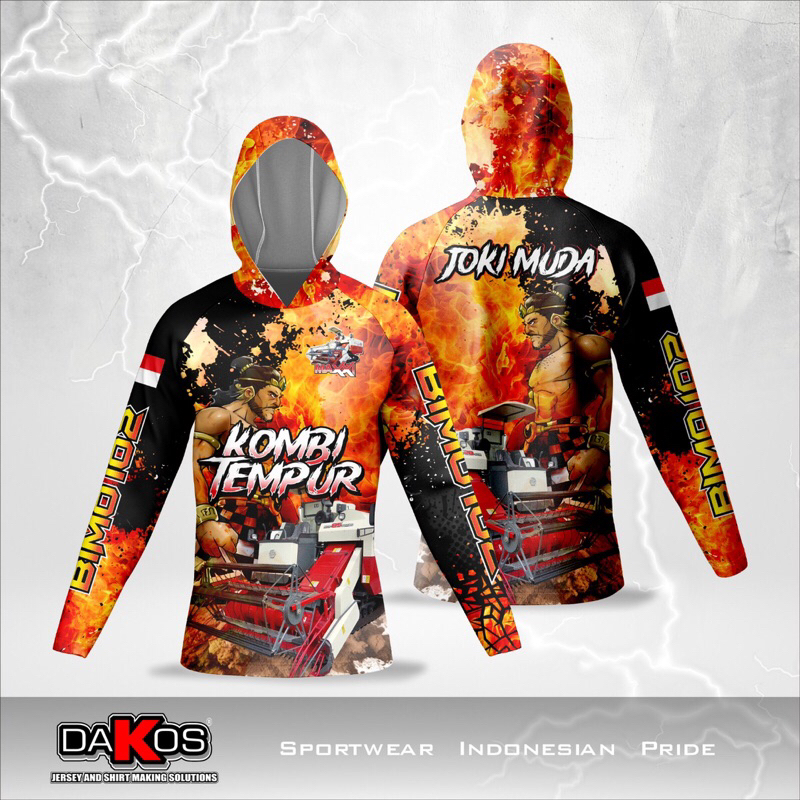 Jersey Combine Bimo Joki Muda Tangan Panjang Fullprint BAhan Drifit / kaos pria combine bimo joki mu