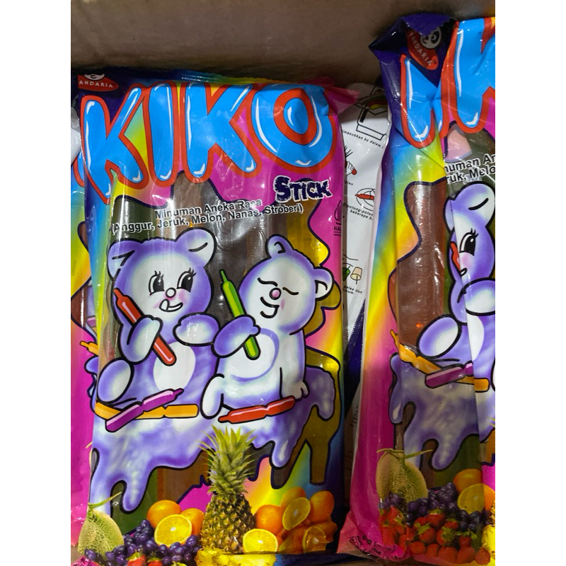 

Kiko Stick Minuman Aneka Rasa Anggur Jeruk Melon Nanas Stroberi