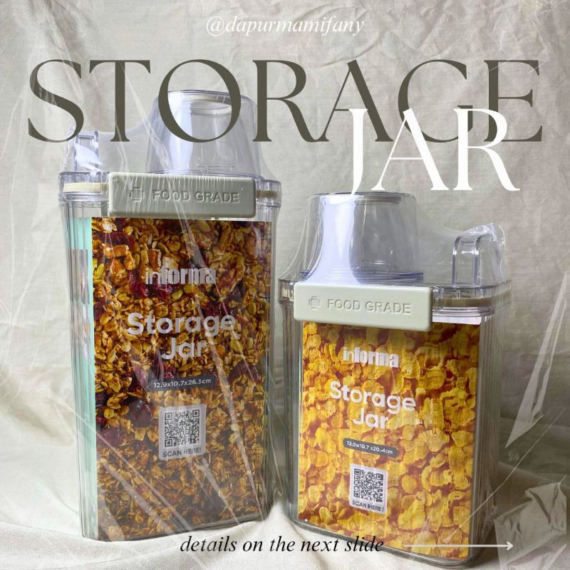 INFORMA TOPLES PAU STORAGE JAR// TOPLES PENYIMPANAN MAKANAN