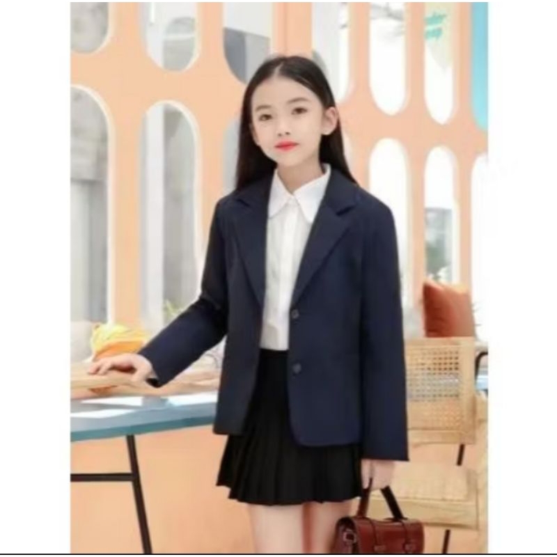blazer anak perempuan usia 2-13 tahun/jas blazer anak