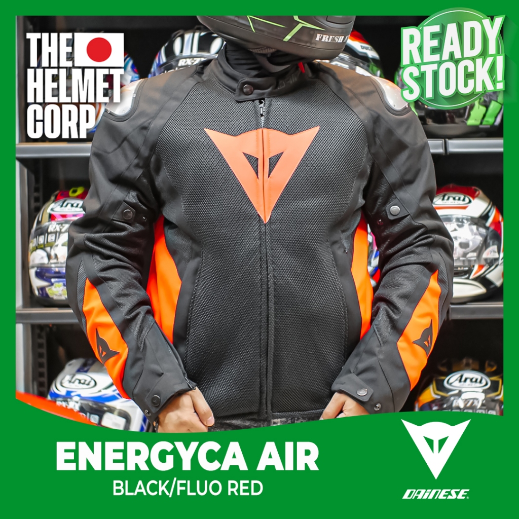 JACKET DAINESE ENERGYCA AIR BLACK/RED FLUO JAKET MOTOR RIDING TOURING