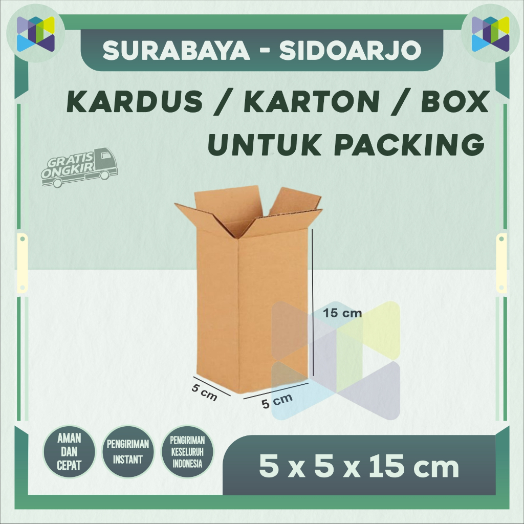 

Kardus Packing 5x5x15 / Box Packing / Karton Packing