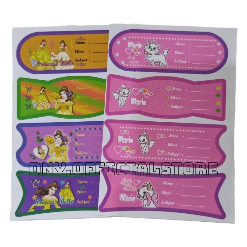

Stiker/label Mata Pelajaran 4pcs