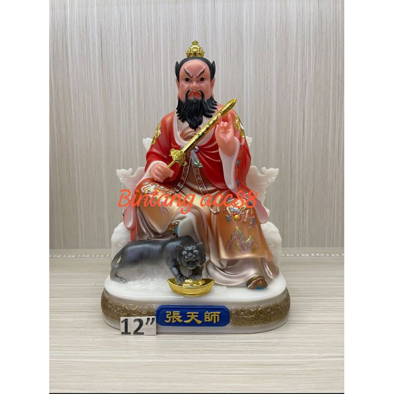 patung dewa zhang tien se / tiu tien se - mamer - 12inch