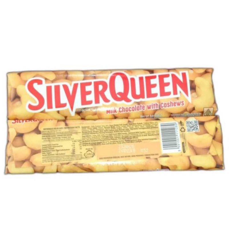 

Silverqueen Chocolate Cashew 30gr, Silverqueen Chocolate Almond 30gr, Silverqueen Bites Chocolate Cashew 30gr, Silverqueen Bites Chocolate Almond 30gr