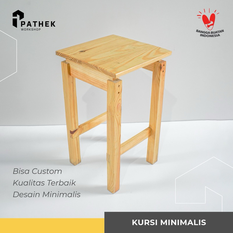 Kursi Kayu Ala Jepang / Kursi Minimalis / Kursi Outdoor