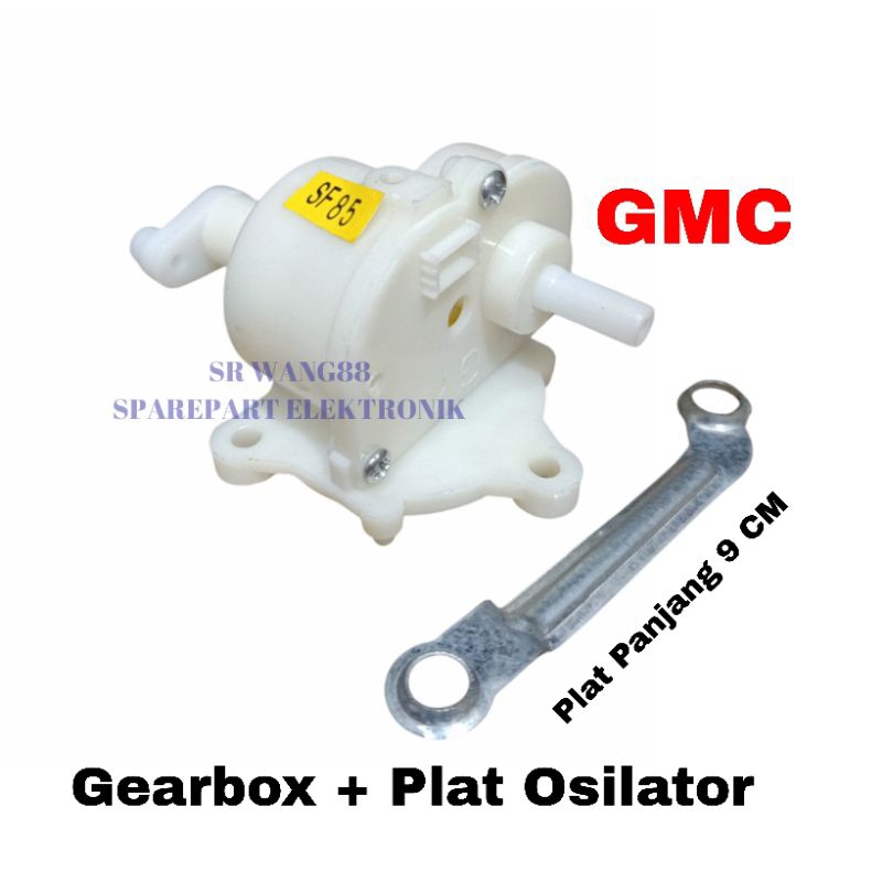 Gearbox Kipas Angin GMC + Plat Osilator Penggerak Dinamo