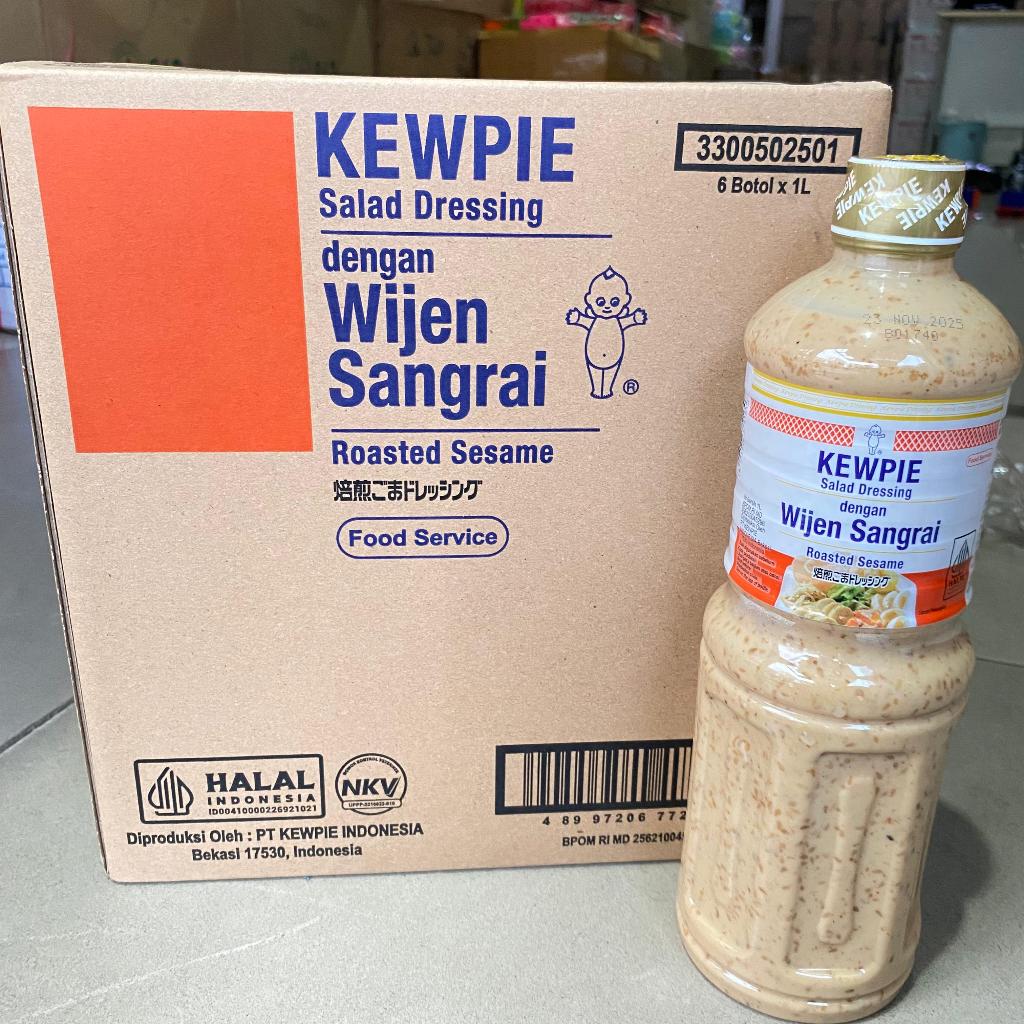 

KEWPIE | 1 DUS isi 6 @ 1 LITER | WIJEN SANGRAI Roasted Sesame Salad Dressing