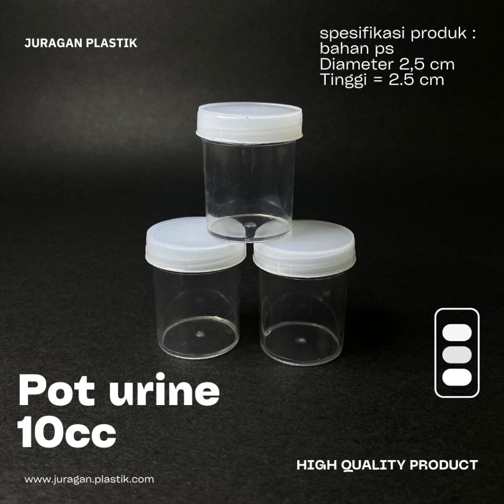 Pot urine 10cc /Pot salep 10cc/pot slime cc/