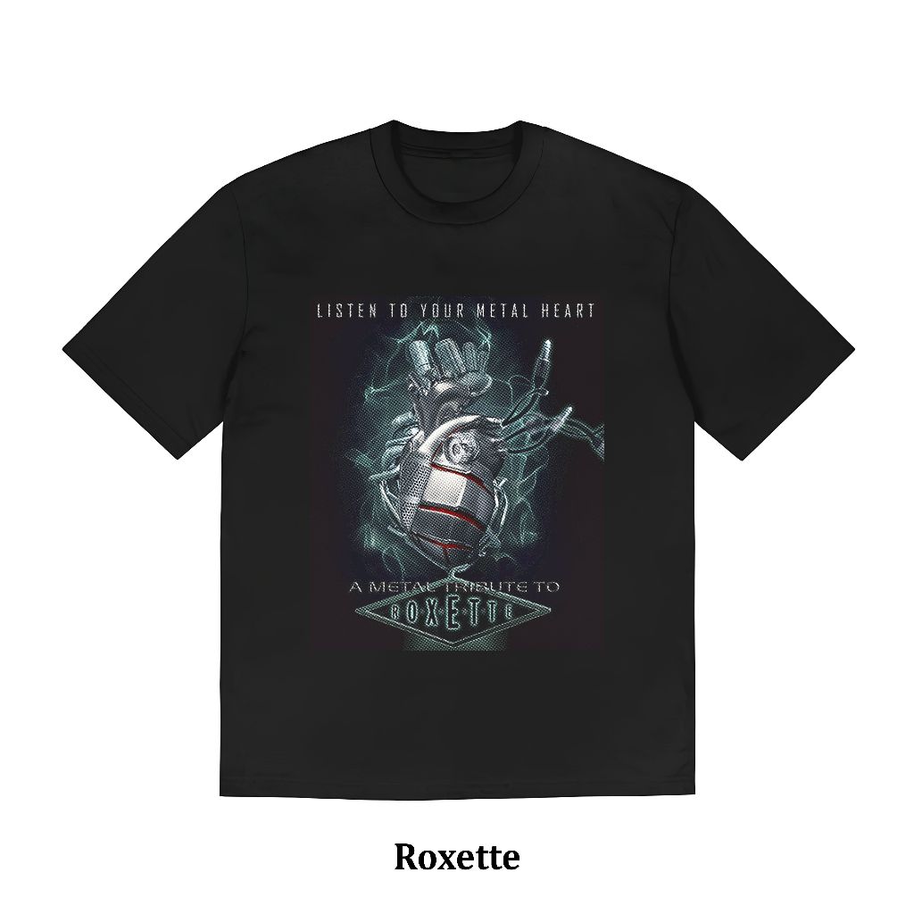 T-Shirt | Kaos Band | Roxette Premium Cotton Combed 24s Quality