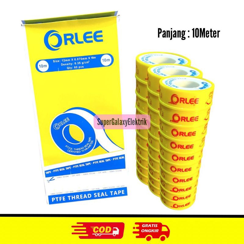 Seal Tape Orle / Seal Tape Perekat Keran Air /Seal Tape
