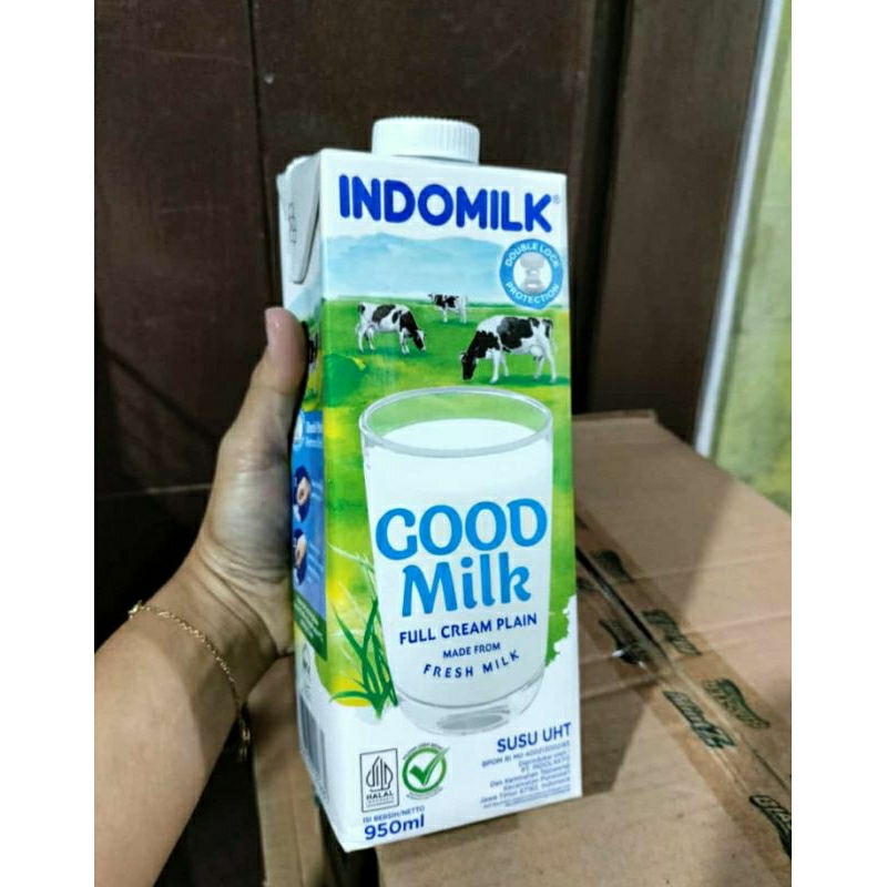 

Indomilk Good Milk Full Cream Plain SUSU UHT 950ml