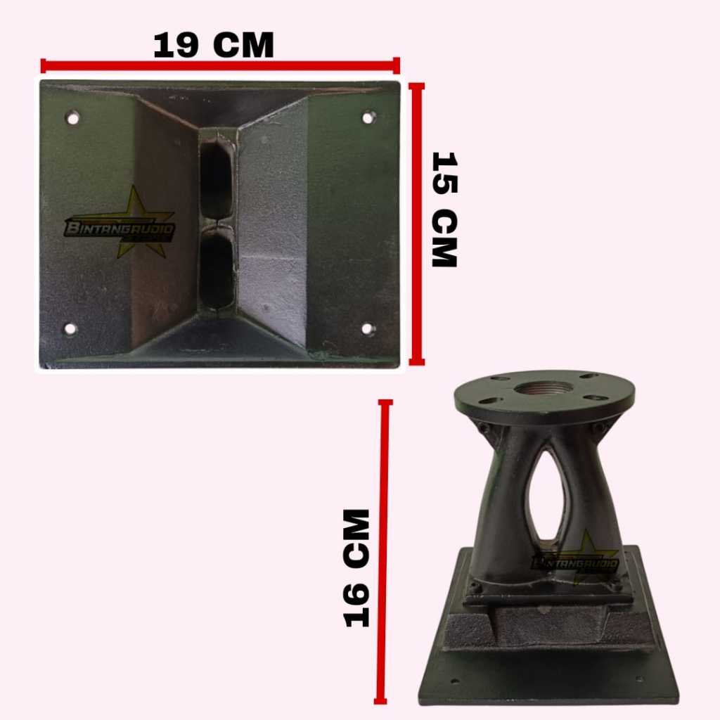 Horn Twiter Model Vera Single Ukuran 15x19 cm / Corong Tweeter Bahan Cor Diral Almunium Tebal
