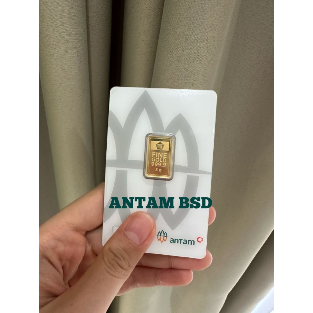 Logam mulia antam 3 gram LM emas kepingan batangan