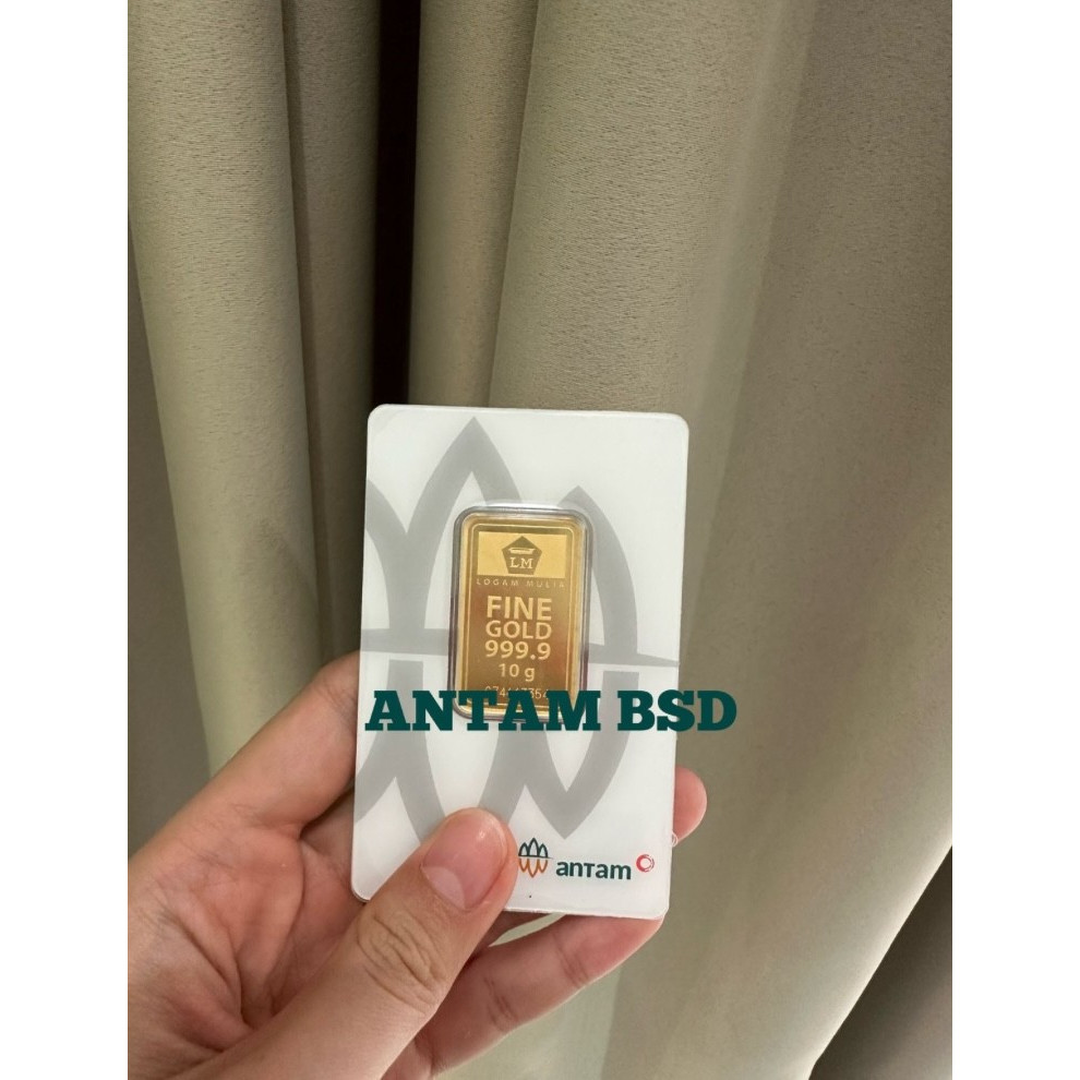 Logam mulia antam 10 gram LM emas kepingan batangan