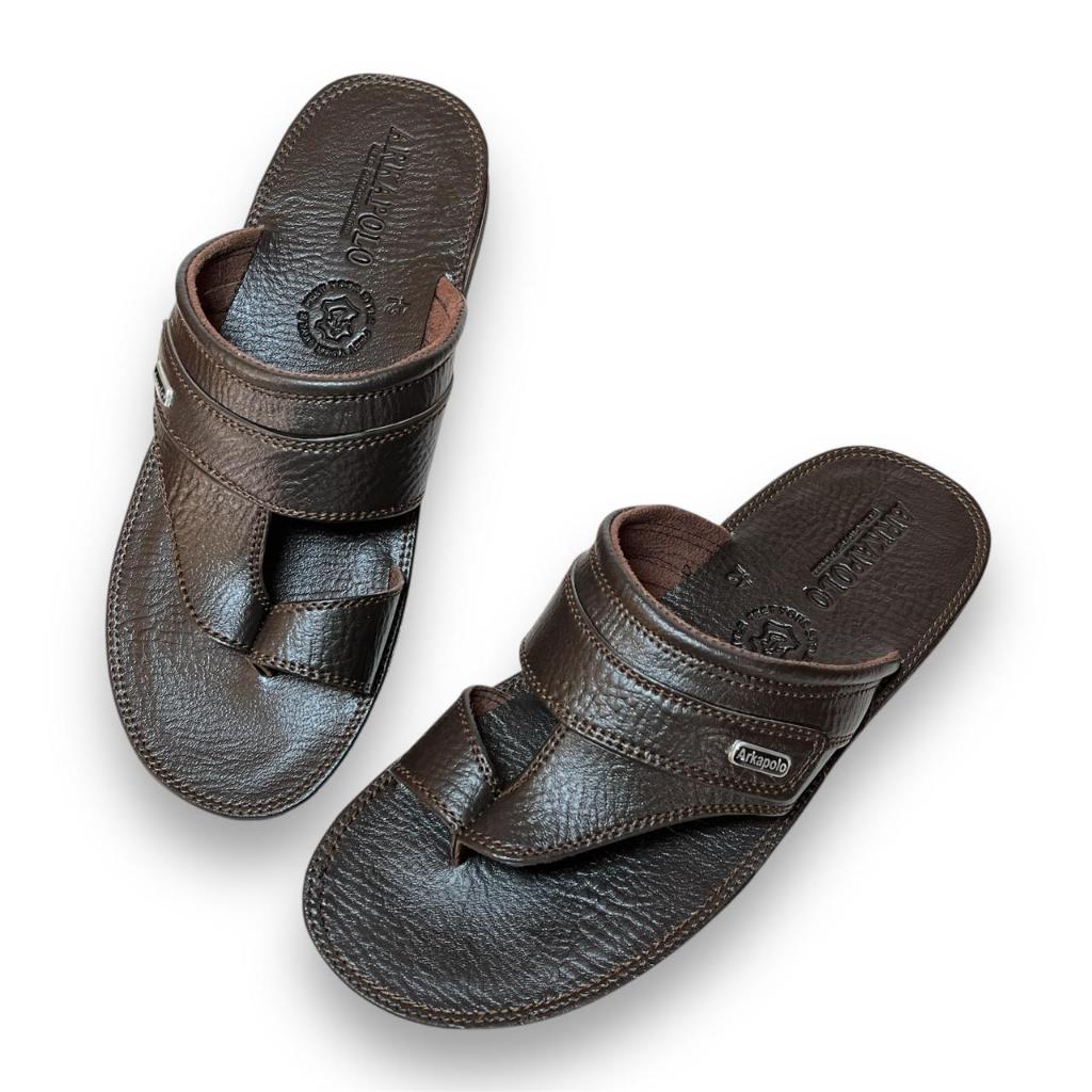 ORIGINAL SANDAL KULIT PRIA SANDAL PRIA SANDAL SLOP PRIA SANDAL KULIT ANTI LICIN - RADO 04