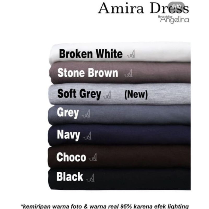 Amira Dress Choco & Grey Atelier Angelina (NWT)