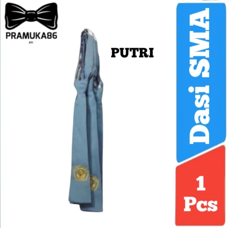 Dasi Osis SMA PUTRI Logo Bordir / Dasi SMA Panjang Logo Bordir