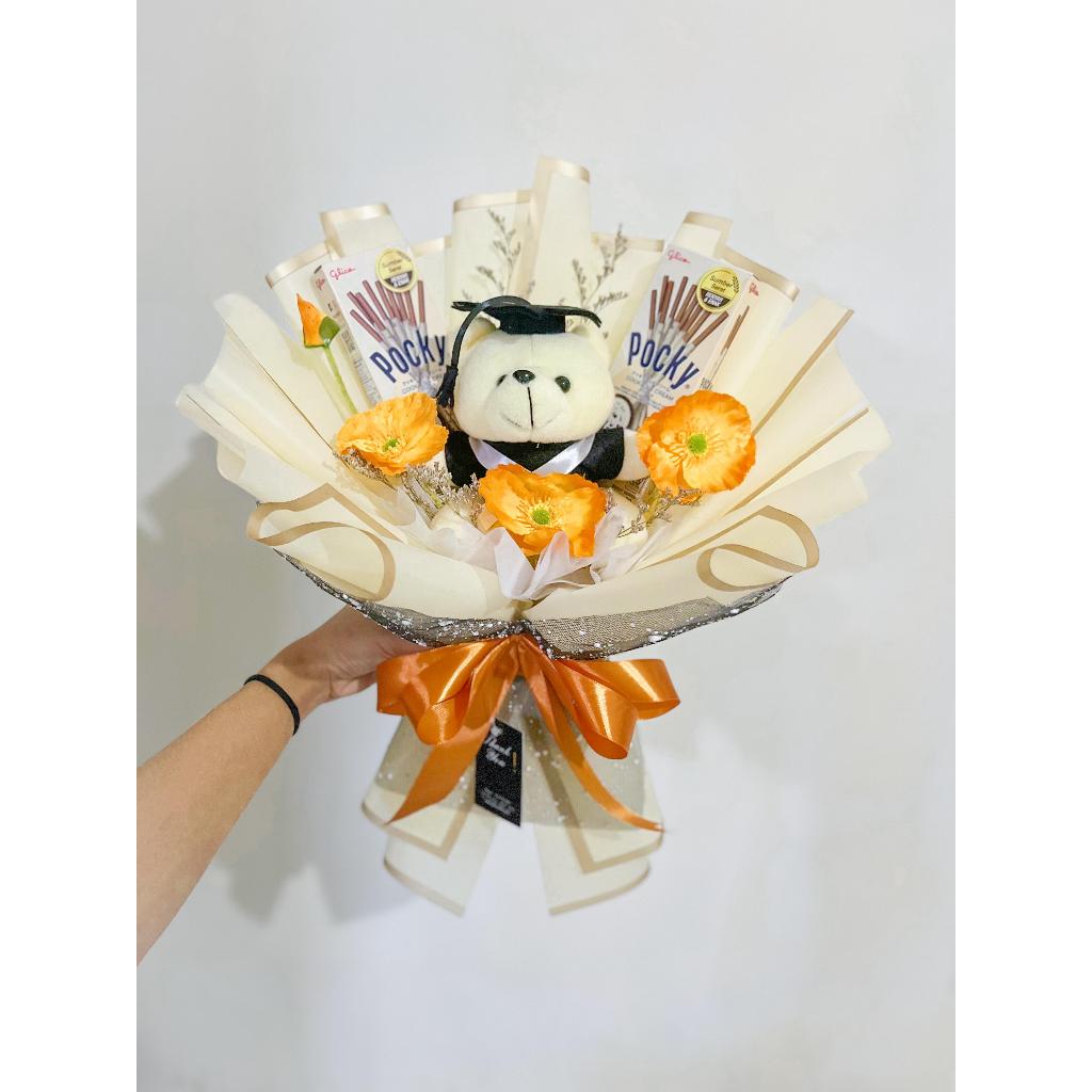 MCM - Premium Buket Bunga Boneka dan Snack Wisuda Murah