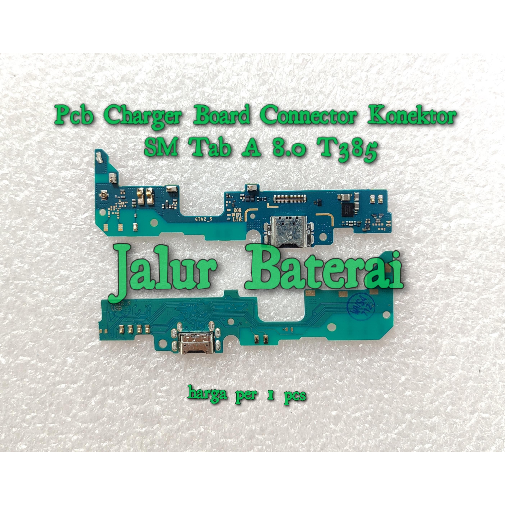 Pcb Cas Charger Board Connector Konektor Samsung Tab A 8.0 T385