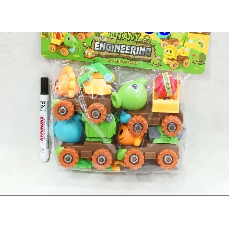 8660 - Mainan Botany Engineering Isi 4 Pcs Mobil Hayday