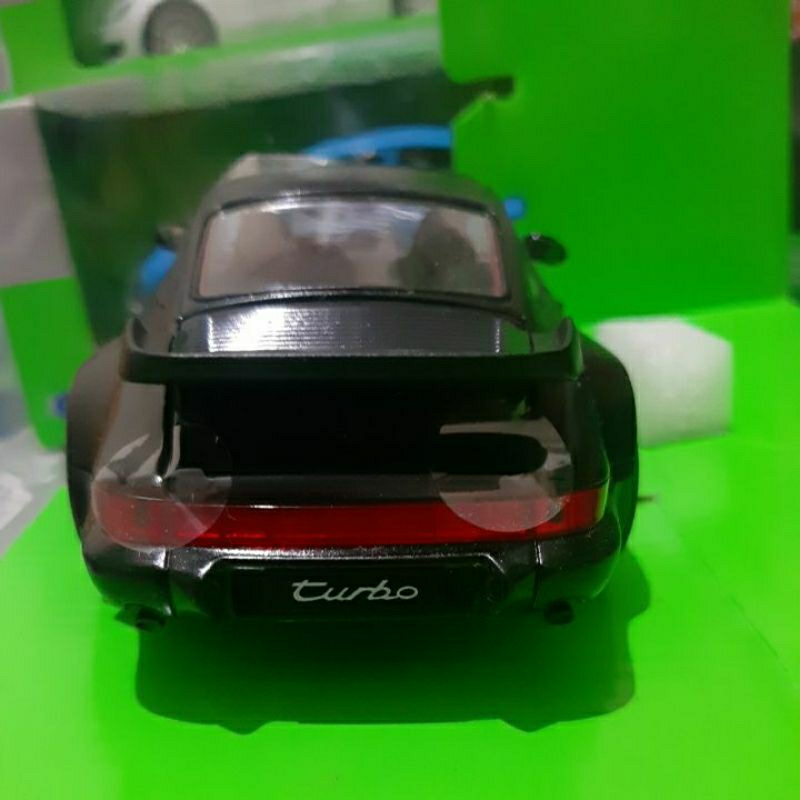 HEMAT Diecast Welly Skala 1:24 Porsche 964 Turbo Hitam Baru Bukan Bekas Komplit (LANGKA & COLLECTOR