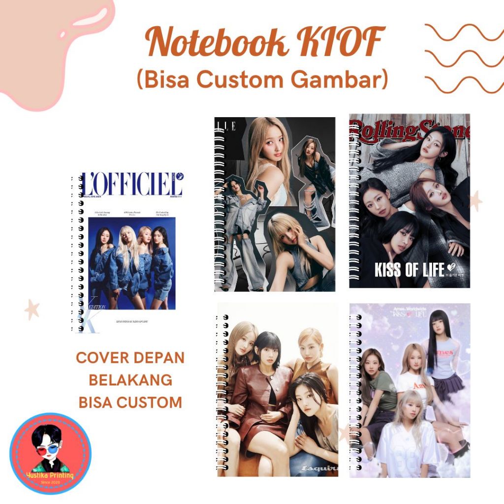 

Notebook Spiral KISS OF LIFE KPOP Girl Group - Buku Tulis KPOP