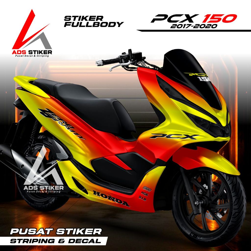 Decal PCX 150 Fullbody - Stiker PCX 150 2017 - 2019 Stiker PCX 150 2020 Fullbody Model Bunglon